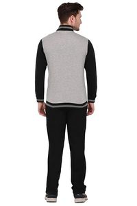 Ensemble de survêtement personnalisé en polyester et coton pour hommes – Veste et pantalon de qualité supérieure - Product Image 5