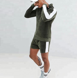Top Quality Custom Made New Look Heavyweight Premium 100% algodón Bulk Oversized Men Shorts and Shirt Sets - Product Image 4