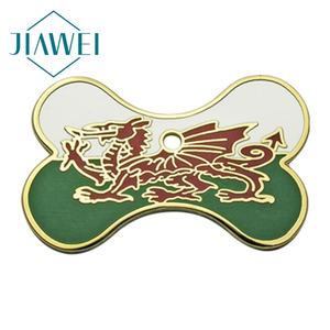 낮은 MOQ 좋은 판매 사용자 정의 로고 디자인 개 뼈 둥근 모양 ID 애완 동물 태그 - Product Image 5