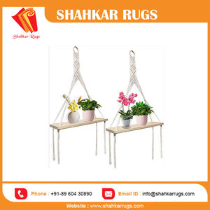 Vente en gros personnalisé grand mur décoratif en métal art fait à la main suspendu design avec verre macramé meilleur prix pour les cadeaux de décoration intérieure - Product Image 2