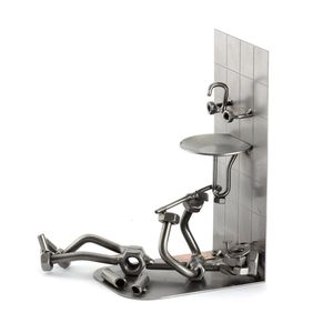Escultura de perno de tuerca de Metal duradero para decoración de jardín al aire libre que agrega un toque industrial rústico a cualquier espacio vital - Product Image 5