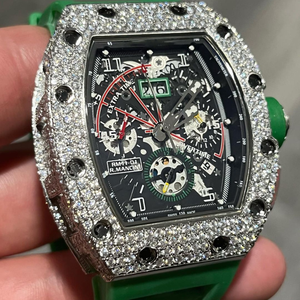 Reloj de Diamantes Moissanite Personalizado con Incrustaciones de Diamantes, el Más Vendido, para Hombre, Estilo Hip Hop, Regalo de Joyería - Product Image 2
