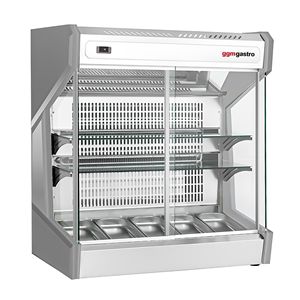Vitrine réfrigérée de comptoir - 220L - 1003mm - Double vitrage - avec 2 étagères en verre - 2 portes coulissantes arrière en verre - pour - Product Image 3