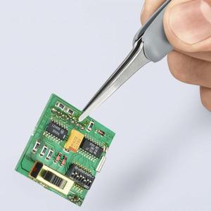 แหนบความแม่นยำสูง Knipex พร้อมด้ามจับยางป้องกันไฟฟ้าสถิต - Product Image 2