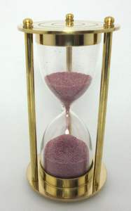 Art Deco Anniversary Hourglass Timer Handmade Glass Hour Glass Sand Timer Home Decor Children's <b>Gift</b> for <b>Birthday</b> - Product Image 2