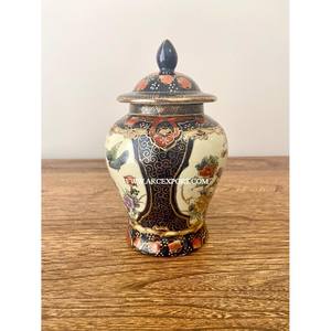 New Antique Design Metal Luxury Storage Ginger Jar With White Color Enamel <b>Sticker</b> Modern <b>Kitchen</b> Food Ginger Jar at Low Price - Product Image 4