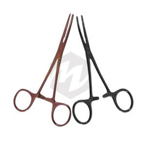 Pinzas de Carmalt de Rochester, abrazadera hemostática quirúrgica curvada de 5,5 pulgadas, instrumentos médicos de acero inoxidable con revestimiento de Color, veterinaria - Product Image 5