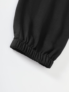 Pantalones Deportivos con Estampado de Esqueleto y Pedrería, Talla Grande, Pierna Ancha, Estampados para Invierno, Regreso a Clases, Graduación - Color Sólido - Product Image 4