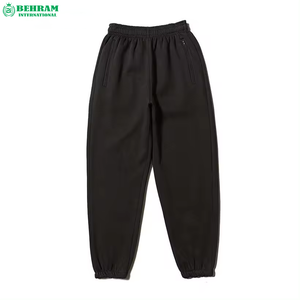 Pantalon de jogging surdimensionné en coton, coupe droite, jambe large, en molleton bouclette, avec logo personnalisé, style streetwear, dernier design - Product Image 1