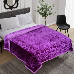 ผ้าห่มขนมิงค์100% โพลีเอสเตอร์ขนนุ่มลายนูนแบบนิ่มมาก - Product Image 2