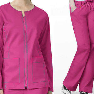 Uniformes médicos para mujer XL y 4XL Conjuntos de uniformes de enfermería Moda Suave Elástico Spandex verano Hospital uniformes - Product Image 1