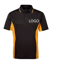 L'ultimo Design all'ingrosso di alta qualità personalizza il tuo Logo Polo da uomo ad asciugatura rapida per uniformi aziendali
