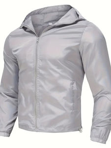 Men's Custom Canvas Jacket for Outdoor Activities Stand Collar Windbreak Waterproof Detachable Hood Breathable Winter Season - Product Image 3