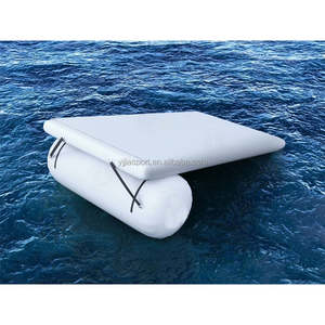 Rampe de <span class=keywords><strong>wakeboard</strong></span> gonflable portable pliable en stock, glissière de saut gonflable, rampe de <span class=keywords><strong>wakeboard</strong></span> flottante sur l'eau, skateboard - Product Image 4