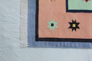 Hand Woven Traditional Indian Cotton Durry <b>Rug</b> Geometric Pattern Washable for Bedroom and Living Room - Product Image 4