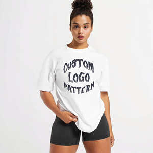 Venta al por mayor de camisetas de los hombres de hombro caído de alta calidad logotipo personalizado de impresión de algodón de peso pesado de gran tamaño de secado rápido transpirable - Product Image 4