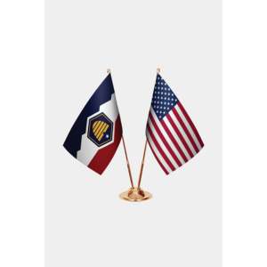 Custom <b>Flag</b> Banners <b>for</b> Utah and the US-Digital Printing Aluminum <b>Pole</b> 3x5ft Custom Logo Cotton or Silk Material - Product Image 2