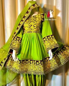 Traditionnel ethnique Vintage Kuchi robe Afghan/Pakistan fête porter multicolore Kochi robe 3062 musulman vêtements accessoire - Product Image 6