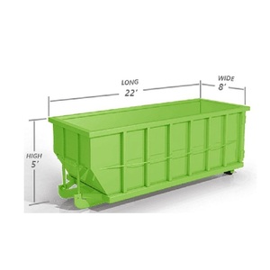 Contenedor de basura asequible de 30 yardas cúbicas, solo carga máxima de tres toneladas a la venta, duradero y resistente - Product Image 5