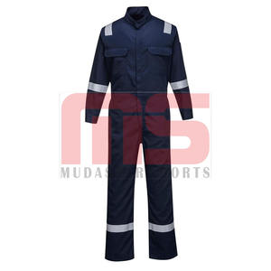 Overoles DE SEGURIDAD OEM de alta visibilidad con logotipo personalizado para hombre, ropa de trabajo de algodón ignífuga, Uniforme de Construcción - Product Image 4