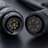 Cable de Control Coaxial CenRF RCU-AISG-8M-8F-LM |   Conectores Macho/Hembra de 8 Pines para Estación Base RCU |   IP67 Impermeable 5A Alta Resistencia