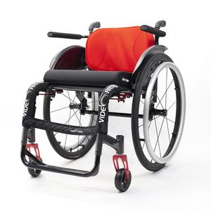Sedia a Rotelle Sportiva Multifunzione in Lega di Alluminio Non Pieghevole, Sedia a Rotelle Manuale Portatile per Disabili, Ultra Leggera - Product Image 1