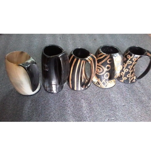 Mug à boire en corne de buffle sculptée de qualité supérieure 100% Grande capacité Viking Boisson au meilleur prix - Product Image 1