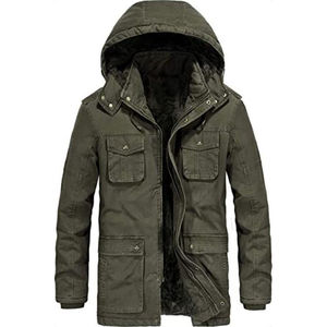Chaqueta con capucha para hombre, parka con cremallera, chaquetas parka para hombre al por mayor a bajo precio. - Product Image 1