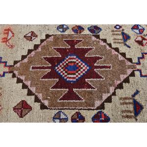 Alfombra Turca Vintage de 3.2x9.8 pies, Alfombra de Pasillo, Alfombra Marrón con Diseño Herki - Product Image 5