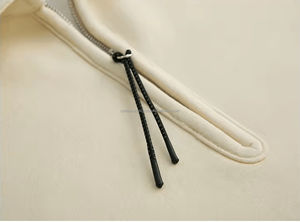 เสื้อสเวตเชิ้ตและเสื้อฮู้ดแขนแร็กแลนแบบซิปครึ่งตัว ไซส์พลัส ผ้าฝ้าย 100% 300 GSM ทรงหลวม ระบายอากาศได้ดี สไตล์ฮิปฮอป - Product Image 3