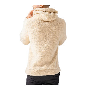 Sweat à capuche en sherpa brodé 100% coton, chaud pour l'hiver, respirant, teinture unie, couleur unie, confortable, doux, polaire pour - Product Image 6