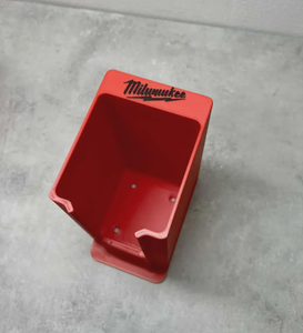 Soporte de Pared Resistente para <span class=keywords><strong>Taladro</strong></span>/Batería, Color Rojo, con Estante de Almacenamiento, Compatible con Taladros <span class=keywords><strong>Milwaukee</strong></span> M18 y <span class=keywords><strong>M12</strong></span>/PLA - Product Image 2