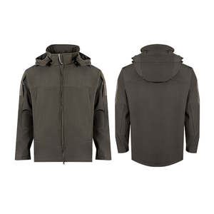 Mens outdoor waterproof softshell jacket windproof fleece <b>lined</b> breathable winter hiking mountain thermal travel outerwear - Product Image 1