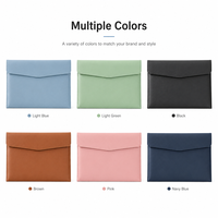 Pochette porte-documents en cuir PU A4 A5 personnalisée, organiseur de documents pour réunions de bureau, cadeau promotionnel d'entreprise