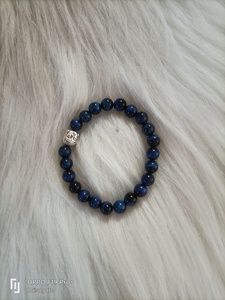 Wholesale natural blue tiger eye stone with buddha charm beads <b>bracelet</b> reiki <b>healing</b> 8mm gemstone for <b>healing</b> & meditation - Product Image 3