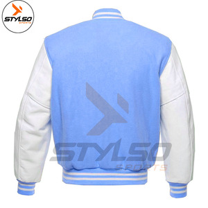 Chaqueta de Béisbol Personalizada de Alta Calidad para Hombre, Estilo Varsity, Trucker, Letterman, de Cuero, Tejida, Reversible, Impermeable, para Uso Diario - Product Image 3