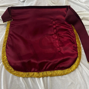 DELANTAL MASÓNICO BORDADO A MANO PASADO MASTER LODGE NUEVO CON COLLAR Y DE - Product Image 5