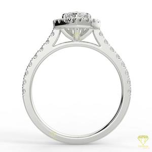 Designer Marquise Lab Grown Diamond Ring Fine Jewelry pour les vêtements de mariée de fiançailles - Product Image 6