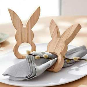 Porte-serviettes en bois écologique Décoration de table pour la maison et le restaurant Porte-serviettes Boîtes à mouchoirs - Product Image 6