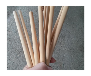 หลอดดูดหญ้าธรรมชาติแบบ100% หลอดดื่มย่อยสลายได้ทางชีวภาพเป็นมิตรต่อสิ่งแวดล้อมส่งออกจากโรงงานเวียดนาม - Product Image 6