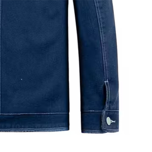 2025 vente en gros 100% coton mâle personnalisé longue longueur Denim veste haute qualité Vintage Style et boutons pour la saison d'hiver - Product Image 6