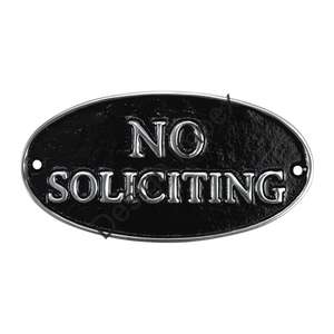 Forme ovale noir peint sans plaque de sollicitation signe mural général artisanat en métal signes décoratifs pour articles de décoration - Product Image 5