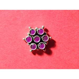 925 argent Sterling rubis boucle d'oreille goujon à la main princesse coupe pierres précieuses bijoux cadeau pour filles et femmes E0783-GS - Product Image 1