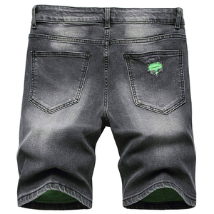 2025 Design personnalisé Short en jean élégant pour hommes de qualité supérieure 100% coton respirant motif décontracté Style solide - Product Image 3