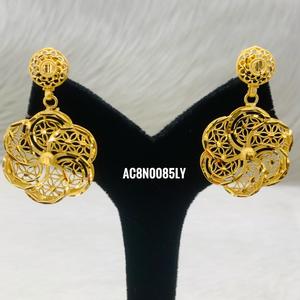 Collar largo último diseño chapado en oro en línea joyería de moda de un gramo todo tipo Conjunto de Collar chapado en oro-Comprar en línea - Product Image 2