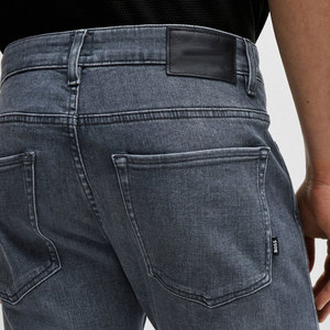 Jeans droits pour hommes sur mesure, taille mi-haute, 100 % coton, haute qualité, écologiques, faible MOQ, vente en gros pour la vente en ligne - Product Image 4