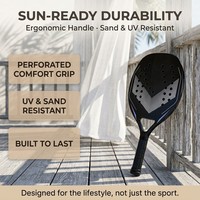 Raqueta de Playa JAS con Forma de Diamante, Diseño de Ondas, Ligera, Resistente a los Rayos UV, Muestra de Fábrica OEM Personalizada