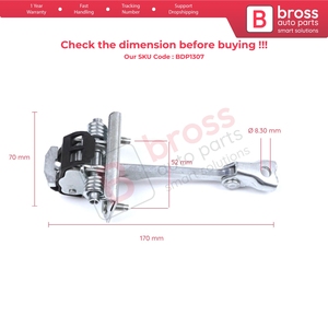 BDP1307 Butée de porte avant pour 3 portes, berline et cabriolet 2009-2019 9181Q8 - Product Image 5