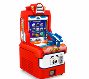 Machine d'arcade de tir Super Ranger – Fonctionne à pièces, avec fusil intégré, éclairage LED, rouge, neuve - Product Image 2