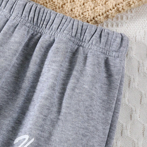 Chándales para niños con logotipo personalizado, conjunto de invierno transpirable de talla grande, capucha, patrón sólido, estampado, técnicas lavadas, ropa perfecta para niños - Product Image 4